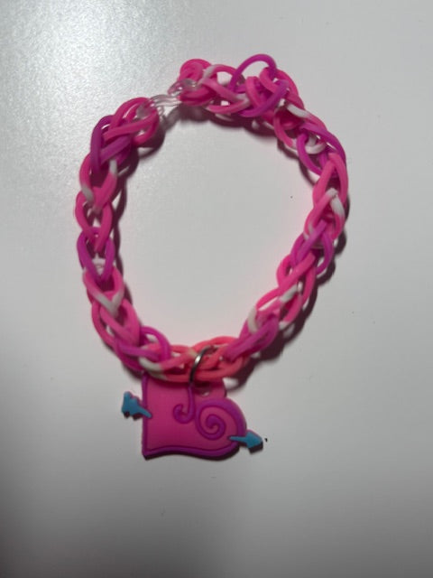 Pink Bow & Arrow bracelet