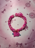 Pink Bow and Arrow Bracelet