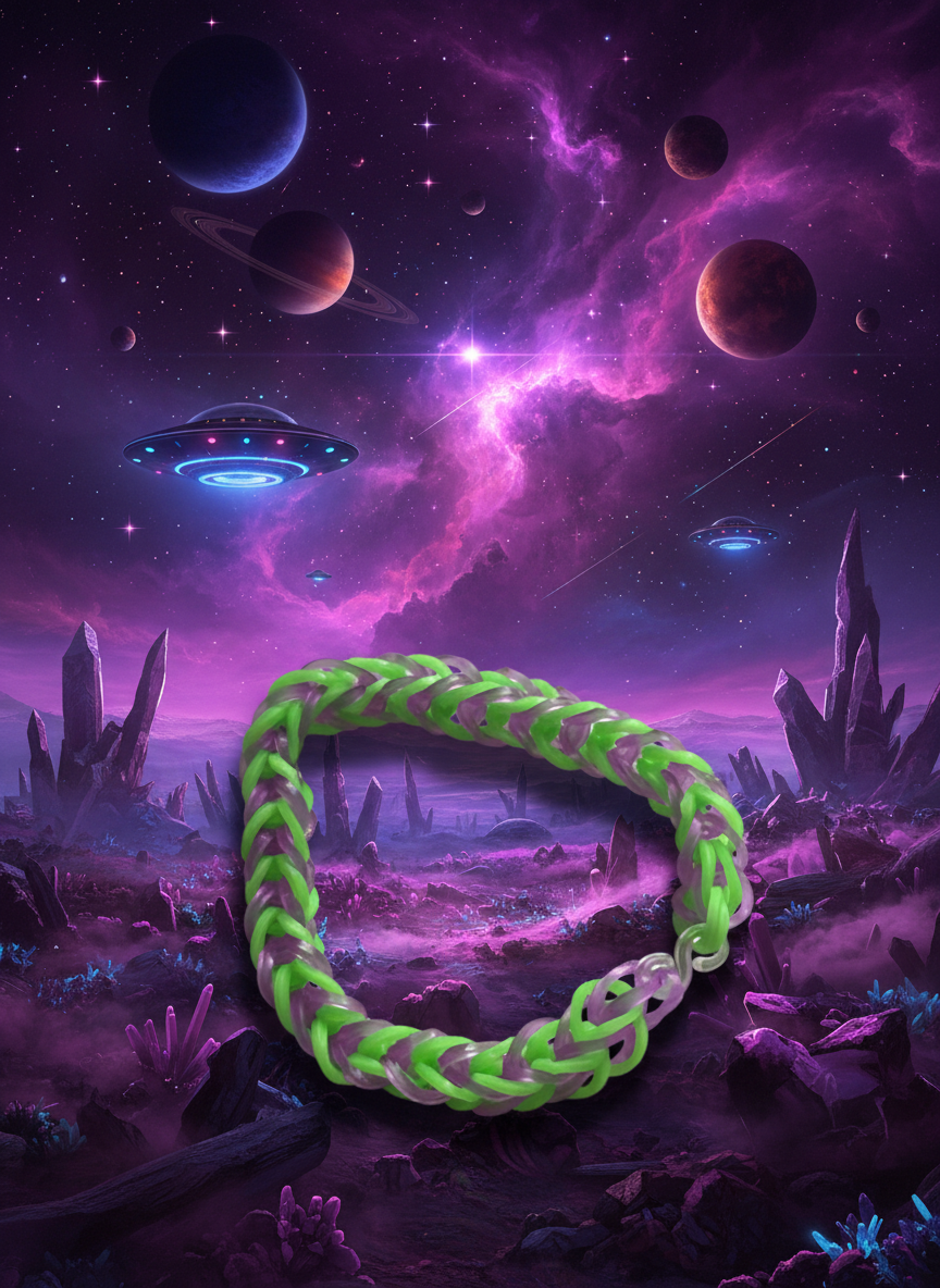 Purple Alien Bracelet