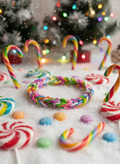 Rainbow Candy Cane Bracelet